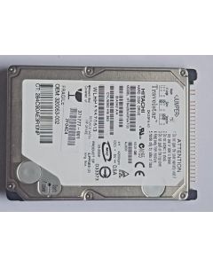 Working Hitachi HTS428080F9AT00 60GB 2.5" IDE Hard Drive
